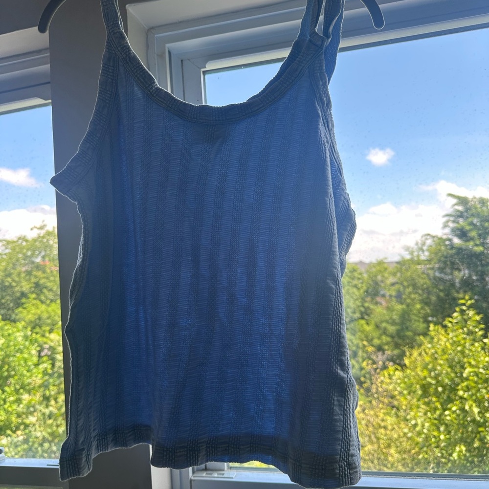 Universal Thread Blue Ribbed Sleeveless Camisole